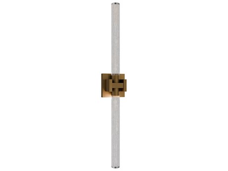 dweLED by WAC Lighting Ripple 1-Light Aged Brass Vanity Light