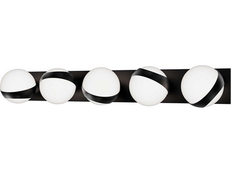 dweLED by WAC Lighting Tripoli 5-Light Black Vanity Light