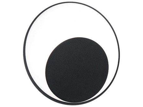 dweLED by WAC Lighting Ogle 1-Light Black Wall Sconce