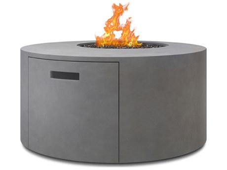 Ebel Bellino Aluminum 42" Wide Round Fire Pit with Lid