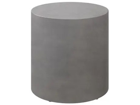 Ebel Antibes Bellino Aluminum Concrete 18'' Round End Table
