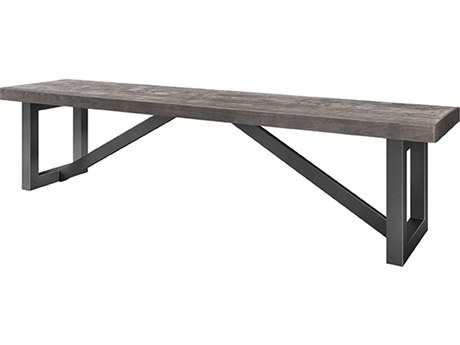 Ebel Asheville Aluminum Timber/Onyx Dining Bench