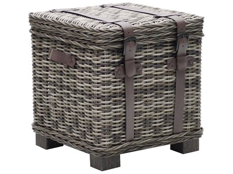 Ebel Avallon Hickory Wicker 19'' Square End Table