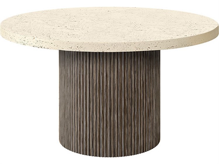 Ebel Pompano Poly Stone Round Dining Table Top