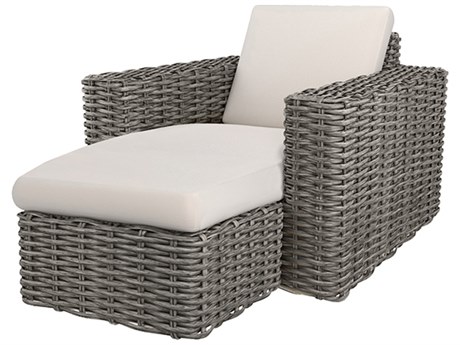 Ebel Mia Lounge Chair with Chaise Lounge Replacement Cushions