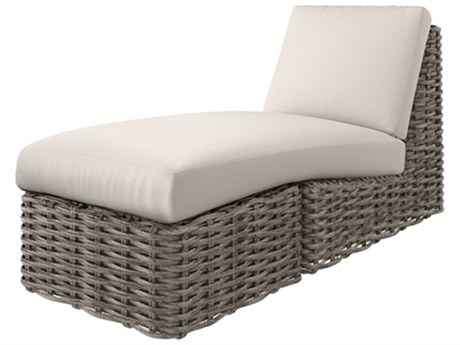 Ebel Mia Cushion Wicker Fog Center Section Chaise Lounge