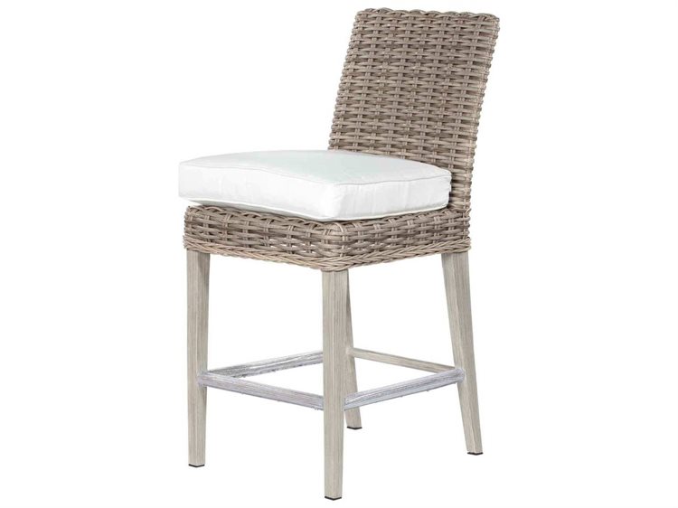 Ebel Laurent Wicker Armless Bar Stool