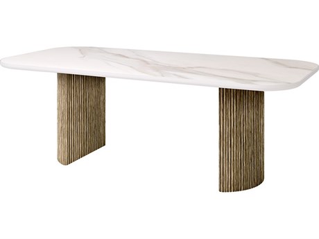 Ebel Hampton Aluminum Timber Rectangular Dining Table Base