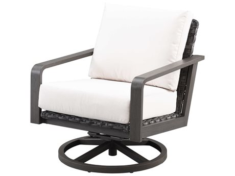 Ebel Antibes Aluminum Wicker Swivel Rocker Lounge Chair