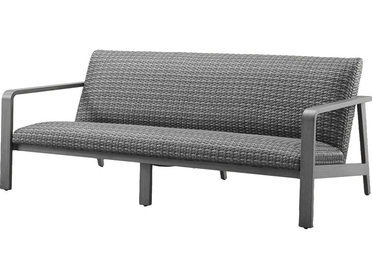 Ebel Canton Padded Wicker Aluminum Sofa