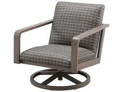 Ebel Canton Padded Wicker Aluminum Swivel Rocker Lounge Chair