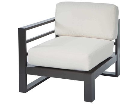 Ebel Palermo Aluminum Left / Right Arm Lounge Chair in Graphite