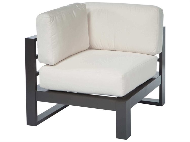 Ebel Palermo Aluminum Modular Corner Lounge Chair in Graphite