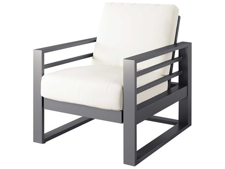 Ebel Palermo Cushion Aluminum High Back Spring Lounge Chair