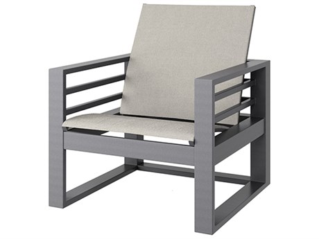Ebel Palermo Sling Aluminum Graphite Outdoor Patio Lounge Chair
