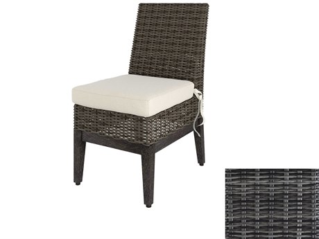 Ebel Closeout Remy Smoke Wicker Dining Side Chair