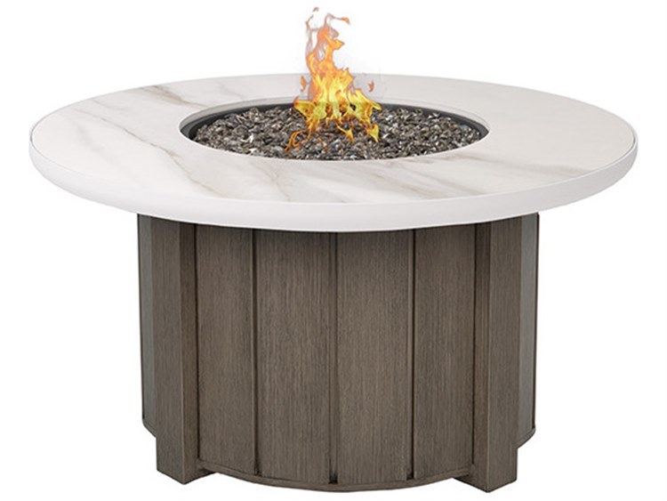 Ebel Aspen Sintered Stone Round Fire Pit Top