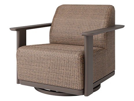 Ebel Corter Aluminum Padded Club Swivel Glider