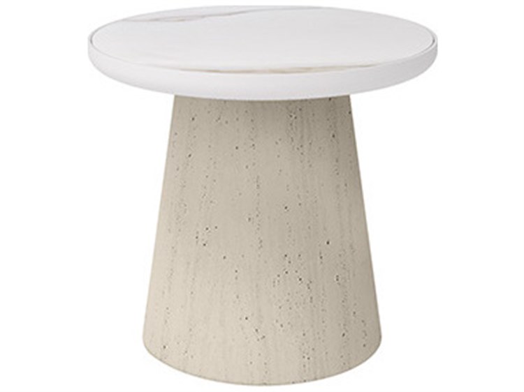 Ebel Aspen Sintered Stone Round End Table Top