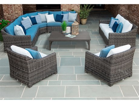 Ebel Avallon Wicker Sectional Lounge Set