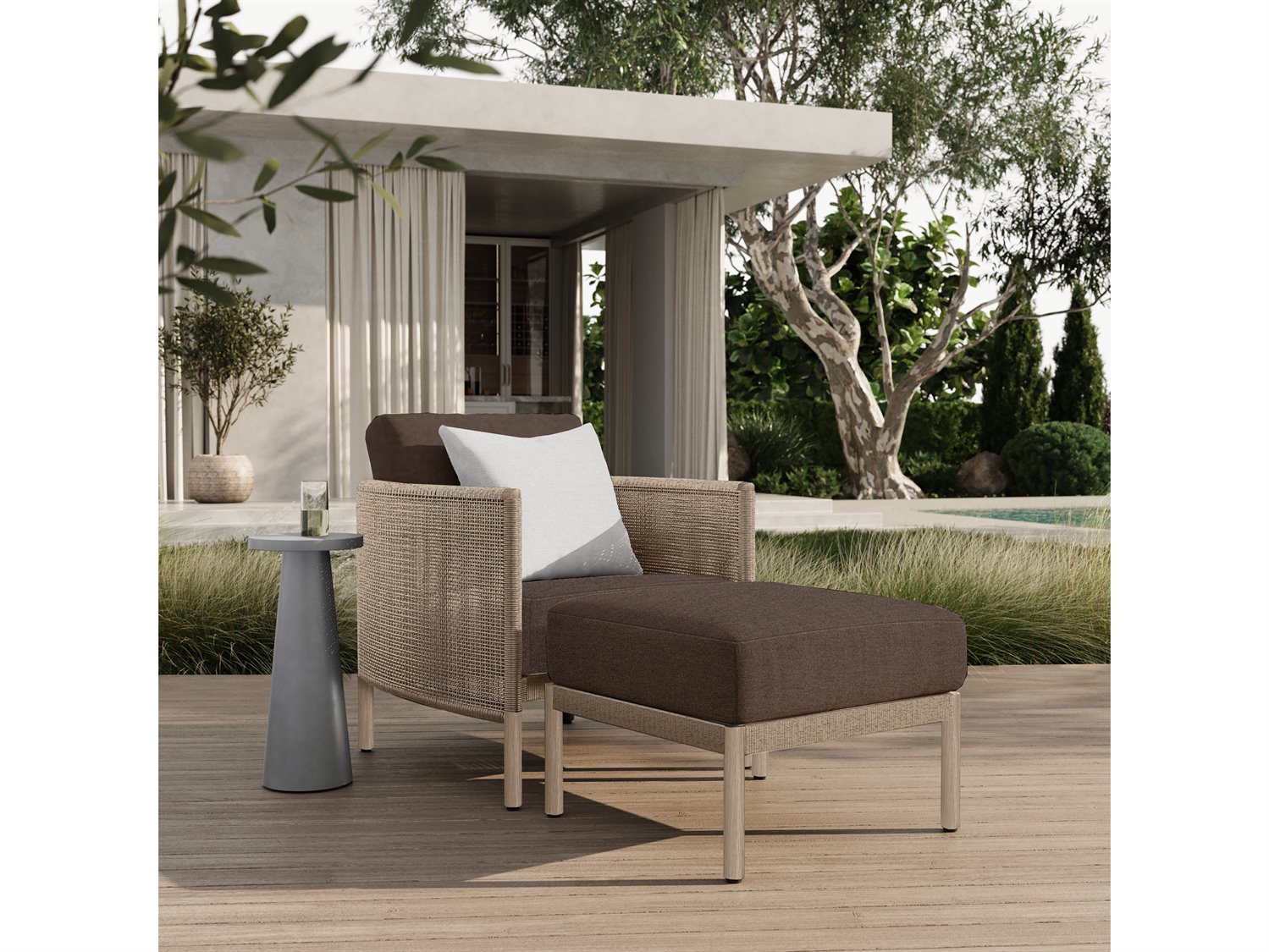 Ebel Orleans Aluminum Outdoor Patio Lounge Set