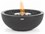 EcoSmart Fire Mix 600 Concrete 23'' Wide Round Fire Pit Bowl with Ethanol Burner in Bone  ECOESFOMX6BO