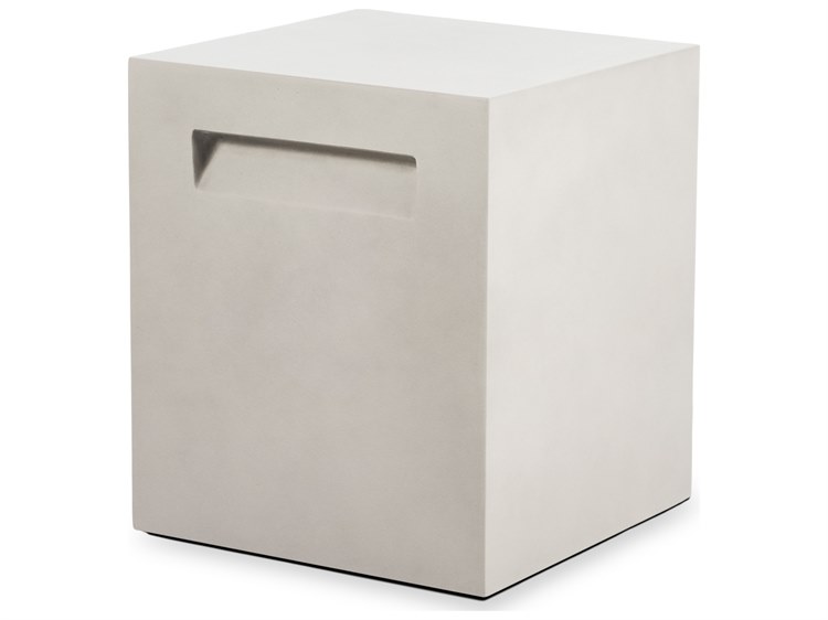 EcoSmart Fire Stools Concrete Bone 17'' Propane Stank