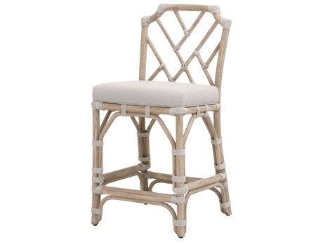 Essentials for Living Bayview Outdoor Wood Cushion Counter Stool