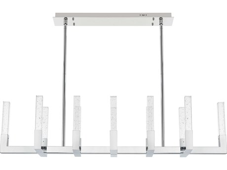 Elegant Lighting Noemi 12-Light Chrome Linear Island Pendant