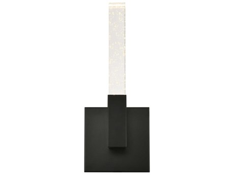 Elegant Lighting Noemi 1-Light Black Wall Sconce
