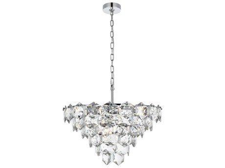 Elegant Lighting Adaline 11-Light Chrome Tiered Chandelier