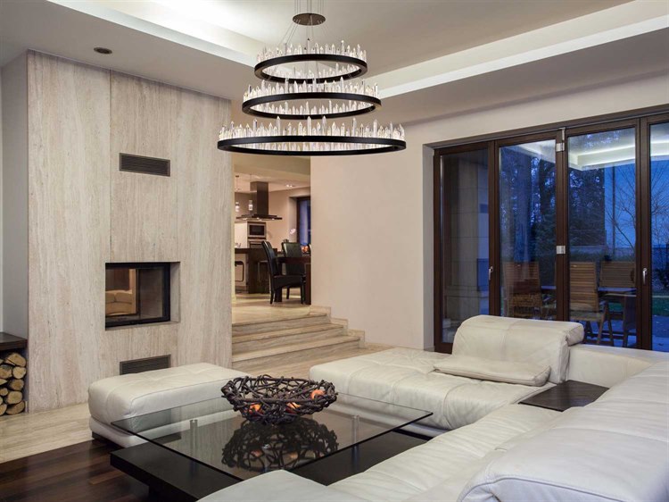 Elegant Lighting Malta Satin Dark Grey 128Light 42'' Wide Grand Chandelier EG1705G3LSDG