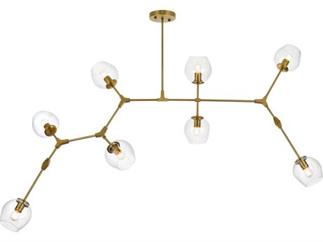 Elegant Lighting Cavoli 8-Light Brass Globe Chandelier