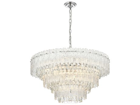 Elegant Lighting Emilia 10-Light Chrome Tiered Pendant