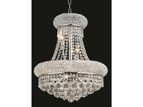 Elegant Lighting Primo Royal Cut Chrome Crystal Eight Light 16 Elegant Lighting Primo Royal Cut Chrome Crystal Eight Light 16 Wide Mini