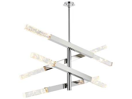 Elegant Lighting Ari 8-Light Chrome Linear Island Pendant