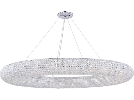 Elegant Lighting Paris 30-Light Chrome Clear Crystal Round Pendant