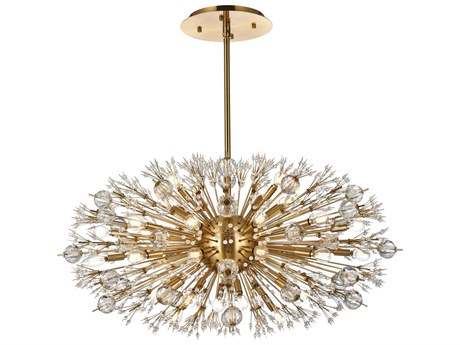 Elegant Lighting Vera 38-Light Gold Crystal Glass Sputnik Island Pendant