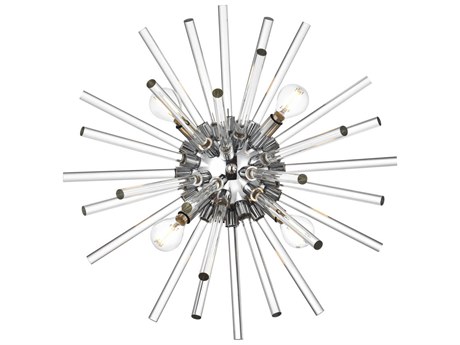 Elegant Lighting Sienna 4-Light Chrome Glass Wall Sconce