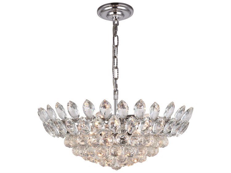 Elegant Lighting Vesper Chrome Ten Light 20 Wide Pendant - Vesper Glass And Chrome Mini Pendant Light Elegant Lighting Vesper Chrome Ten Light 20 Wide Pendant - Vesper Glass And Chrome Mini Pendant Light