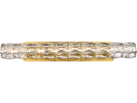 Elegant Lighting Valetta 1-Light Gold Crystal LED Wall Sconce