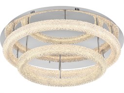 Corbett Lighting Aimi 3-Light Vintage Gold Leaf Semi Flush
