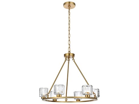 Elegant Lighting Cadence 6-Light Satin Gold Chandelier