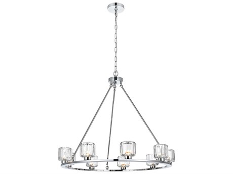 Elegant Lighting Cadence 9-Light Chrome Chandelier