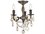 Elegant Lighting Rosalia Royal Cut Dark Bronze & Crystal Three-Light 13'' Wide Semi-Flush Mount Light  EG9203F13DB