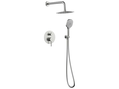 Elegant Lighting George Brushed Nickel Shower Faucet System