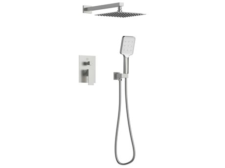 Elegant Lighting Petar Brushed Nickel Shower Faucet System