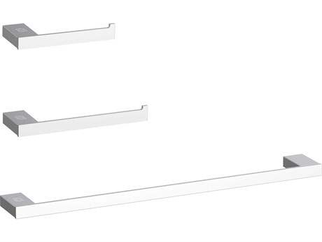 Elegant Lighting Sofia Chrome 3-Piece Bathroom Hardware Set