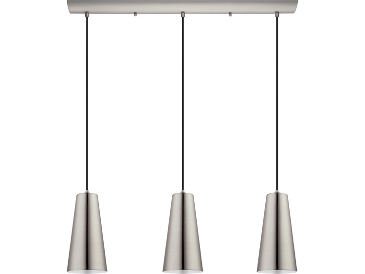 Eglo Pratella 3-Light Matte Nickel Island Pendant