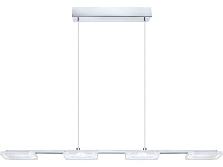 Eglo Cartama 4-Light Chrome Linear Island Pendant